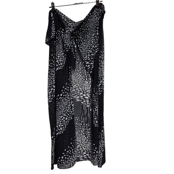 Swimsuits For All Black White Sarong Wrap Skirt Plus Size Beach Swim Pool - Picture 1 of 4